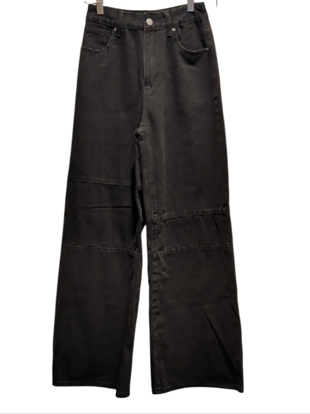 SHEIN Charcoal Wide-Leg Jeans